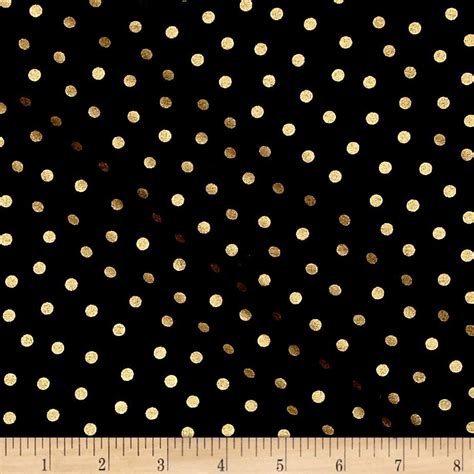 Metallic Dots Cotton Fabric 